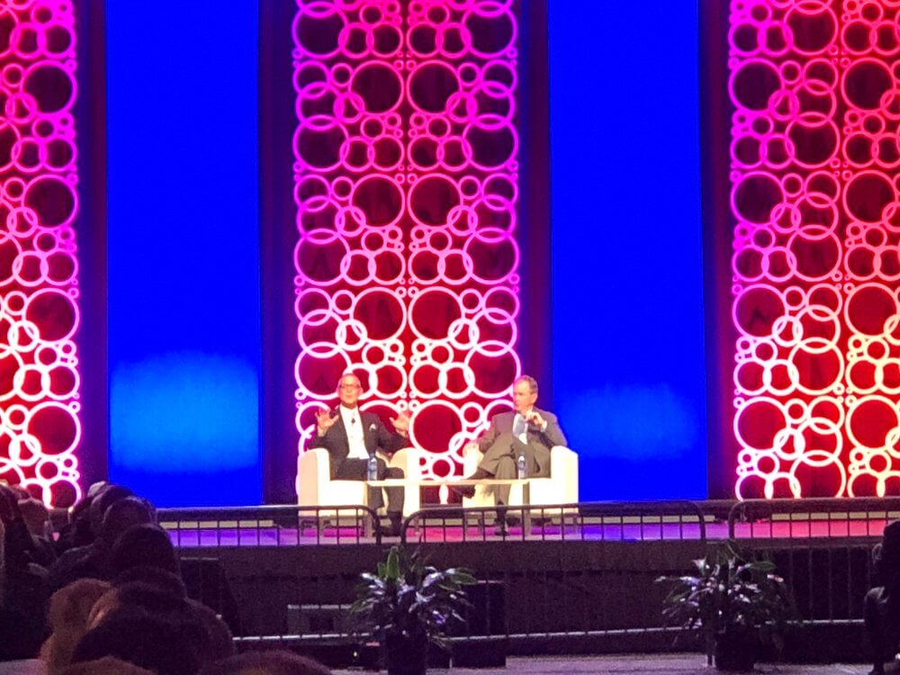   ISSA Director John Barrett and President George W. Bush met for a “Fireside Chat” about leadership, personal growth, and more. We had pretty great seats!  