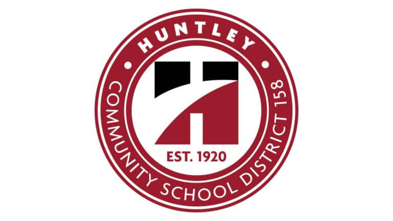 Huntley Community School District logo on a white background.