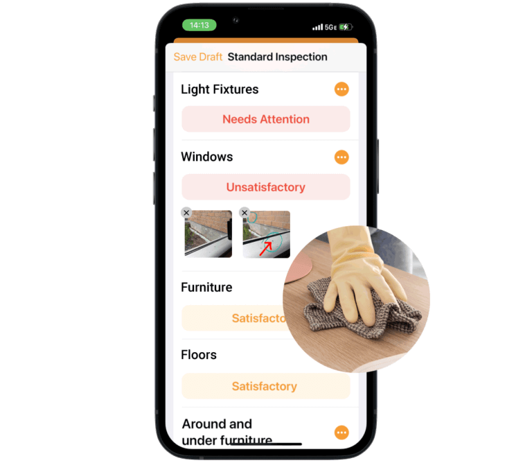 School custodial cleaning checklist software.