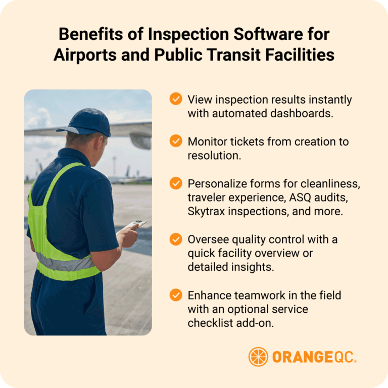 The benefits of inspection software for airports and public transit facilities.