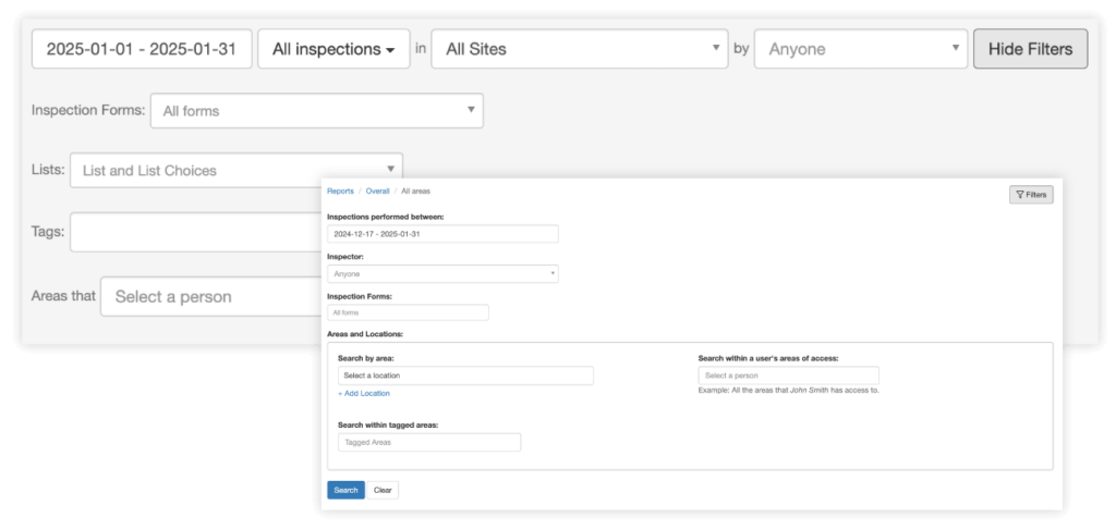 Identify problems by using filtering options and categorization.